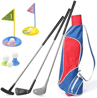 Kids Golf Clubs Set, Exercise N Play Deluxe Happy Young Golfer Sports Kit, 15 Piece Set of Kids P... | Amazon (US)