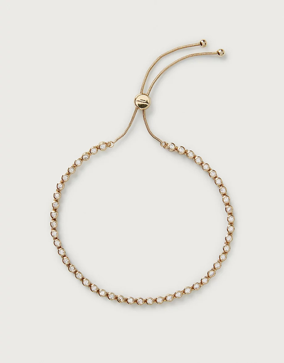 Gold Plated Set Stone Friendship Bracelet | The White Company UK & ROW