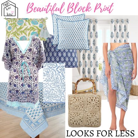 Home decor and fashion in beautiful block print. 

#LTKFindsUnder50 #LTKHome