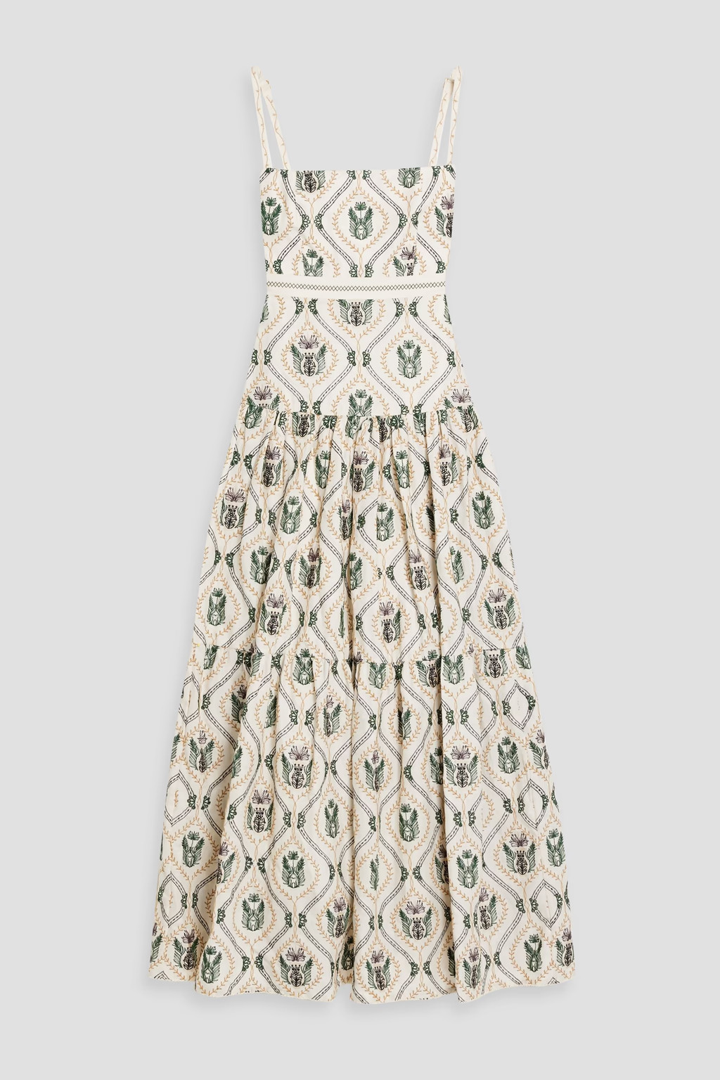 Lima Jarron tiered embroidered linen maxi dress | The Outnet (US and CA)