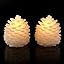 Homemory 2 Pcs Flameless Pine Cone LED Candles with 6H Timer, Real Wax Battery Operated for Firep... | Amazon (US)