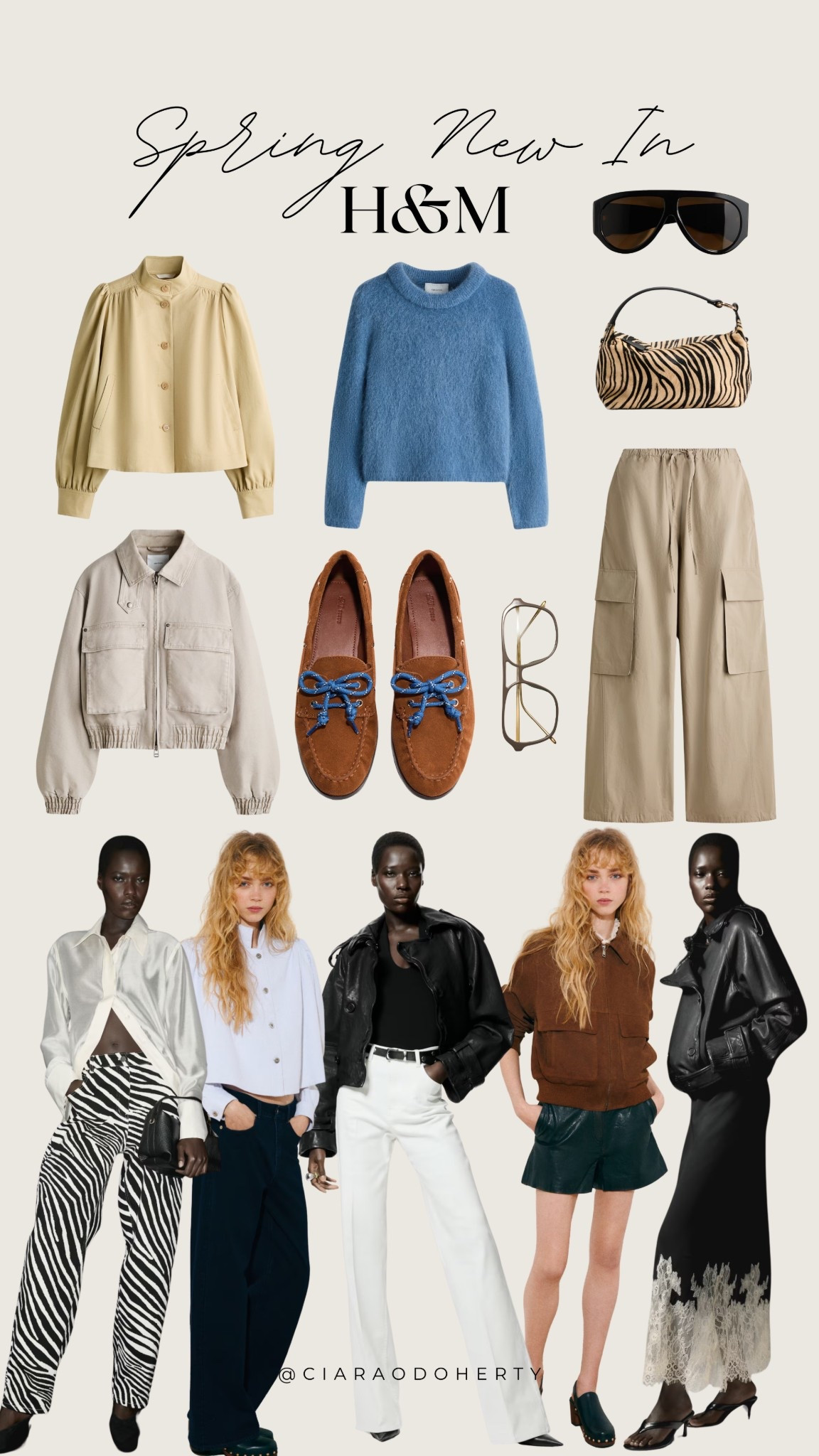 Spring New In: H&M

H&M , stripe jumper, leather bag, zebra print jeans, lace  satin skirt, sunglasses, bomber jacket, deck shoes, cargo trousers, suede jacket

#LTKireland #LTKeurope #LTKspring
