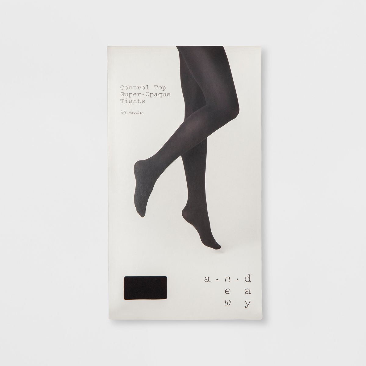 Women's 80D Super Opaque Control Top Tights - A New Day™ Black | Target