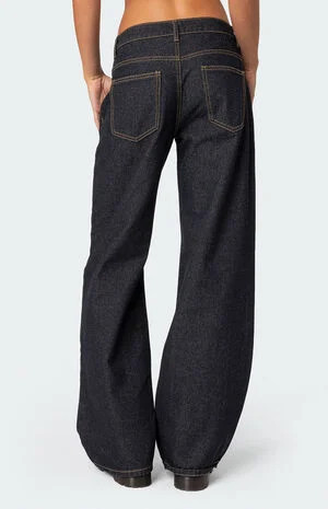 Edikted Raelynn Washed Low Rise Jeans | PacSun