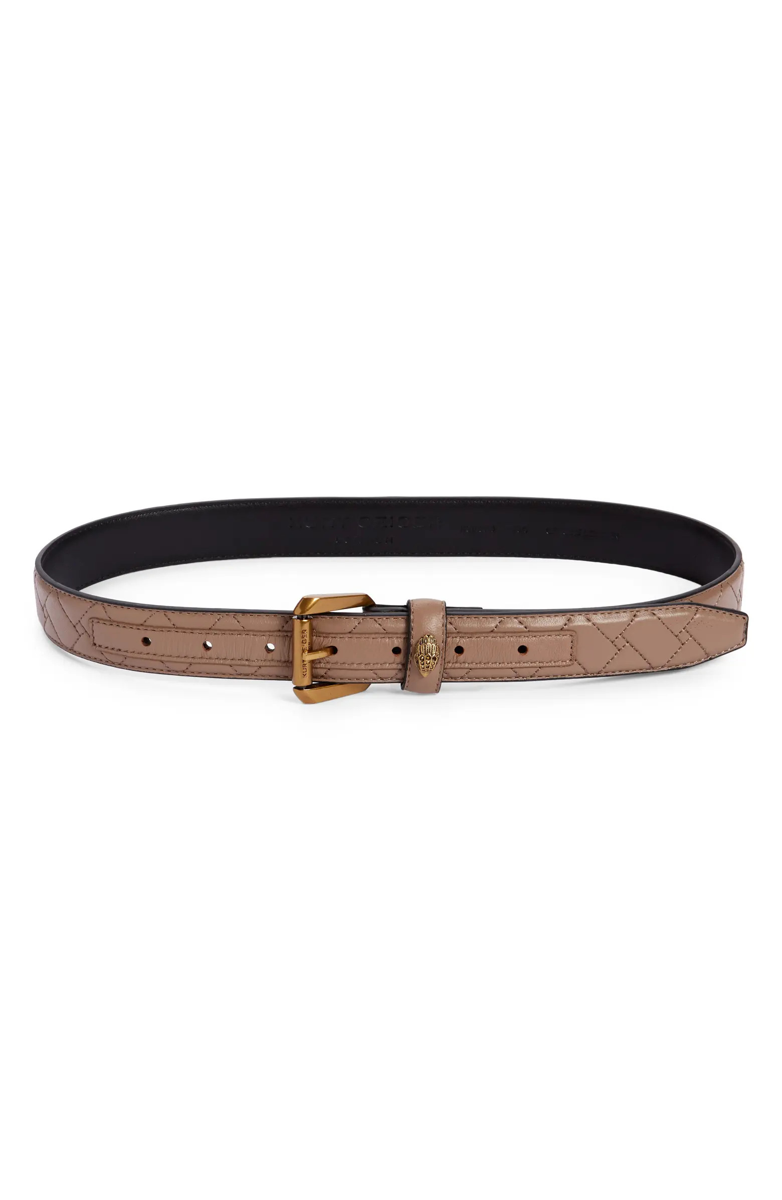 Micro Quilt Leather Belt | Nordstrom