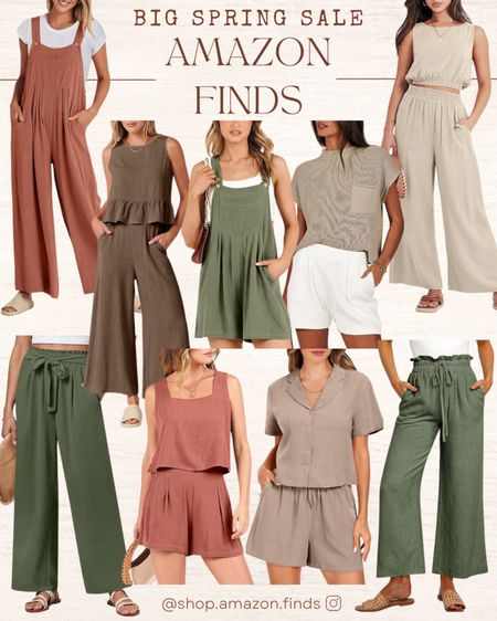 Amazon Big Spring Sale!
Linen trousers, flowy rompers, and matching sets all for spring and summer.

#LTKstyletip #LTKSeasonal #LTKsalealert