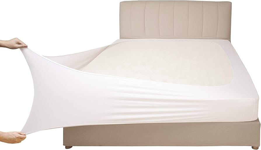 Mrs Awesome Stretch Jersey Box Spring Cover Wrap Around, Bed Skirt Alternative, Ultra Soft & Wrin... | Amazon (US)