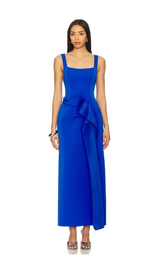 Tuthill Midi Dress in Oxford | Revolve Clothing (Global)