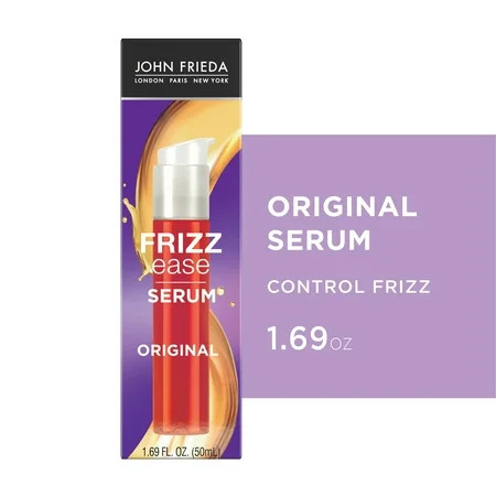 John Frieda Frizz-Ease Hair Serum Original formula, Anti-Frizz Heat ProteCting, 1.69 fl oz | Walmart (US)