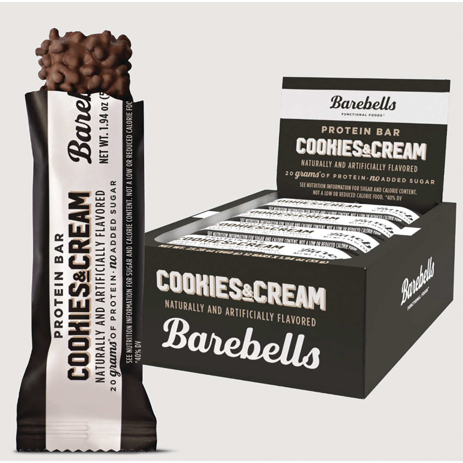 Barebells Protein Bar - Cookies & Cream | 20 G Protein | 12 Bars | Swanson