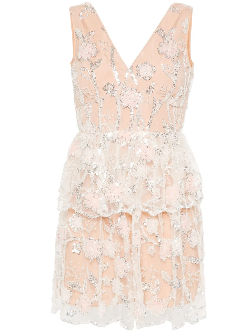 Self-Portrait Abito Corto Con Paillettes - Farfetch | Farfetch Global