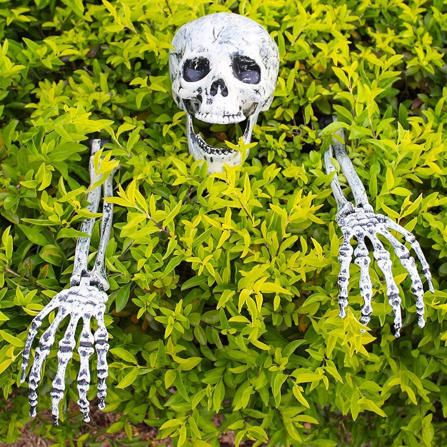 Halloween Decoraitons Skeleton Stakes, Realistic Ground Breaker, Skeleton Arms with Stakes and Sk... | Amazon (US)