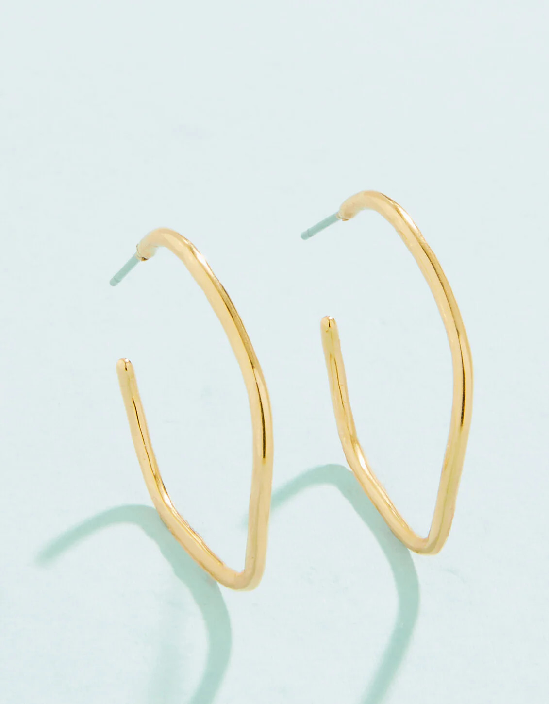 Ripple Wave Hoop Earrings 32mm | Spartina 449