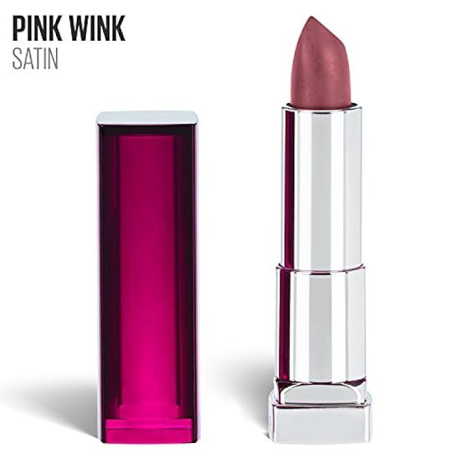 Maybelline New York Color Sensational Pink Lipstick, Satin Lipstick, Pink Wink, 0.15 oz | Amazon (US)