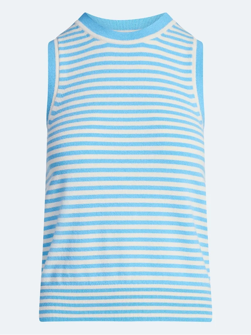 Free Assembly Women's Cozy Yarn Sleeveless Sweater Shell, Lightweight, Sizes XS-XXL | Walmart (US)