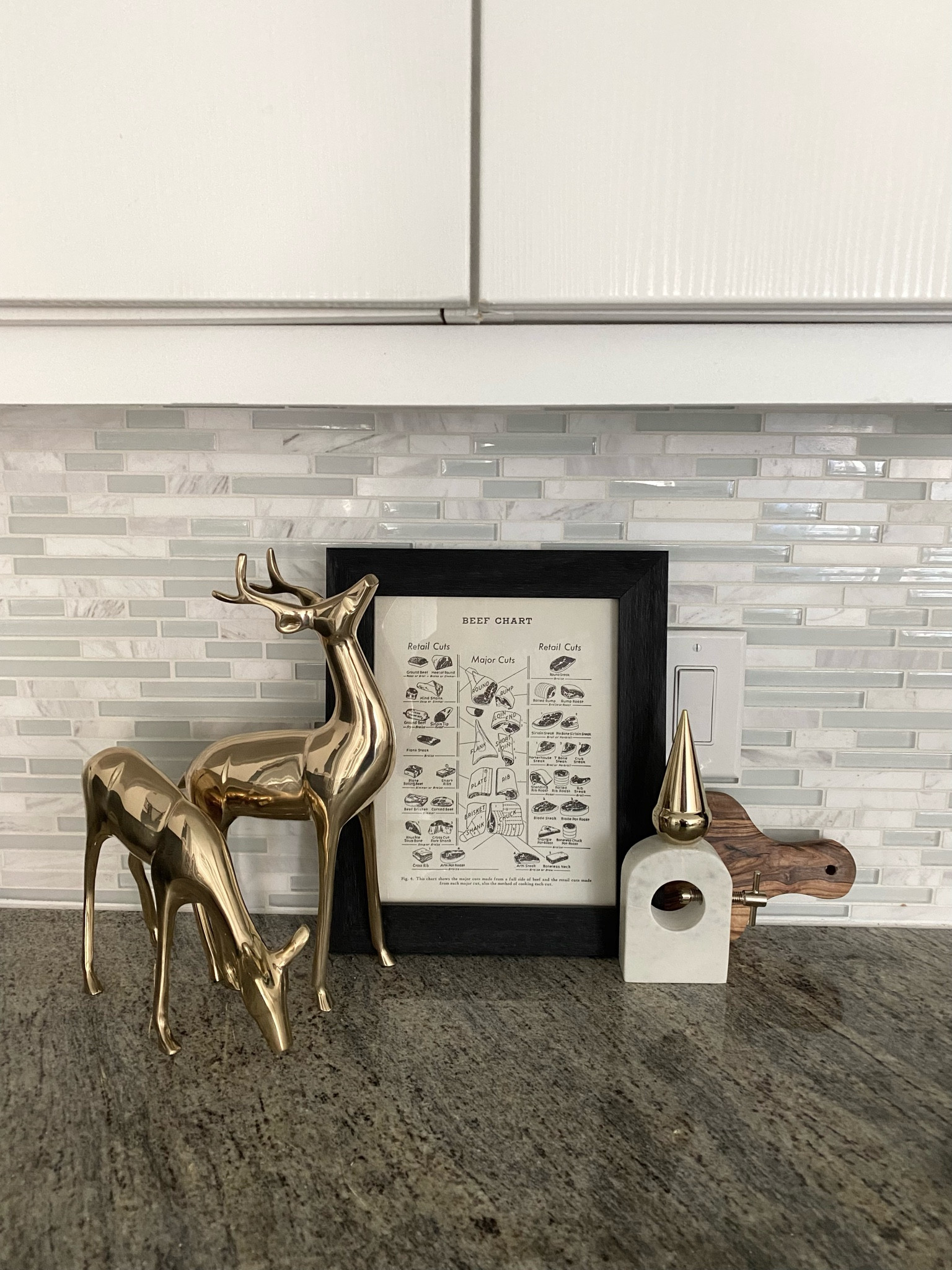 Brass reindeer, modern marble nutcracker and my kitchen Christmas decor is done!

#LTKhome #LTKHoliday #LTKSeasonal