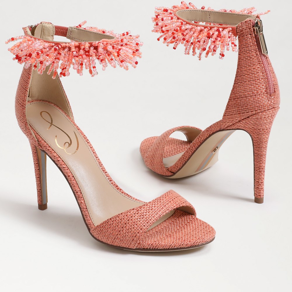 Gillie Beaded Ankle Strap Heel | Sam Edelman