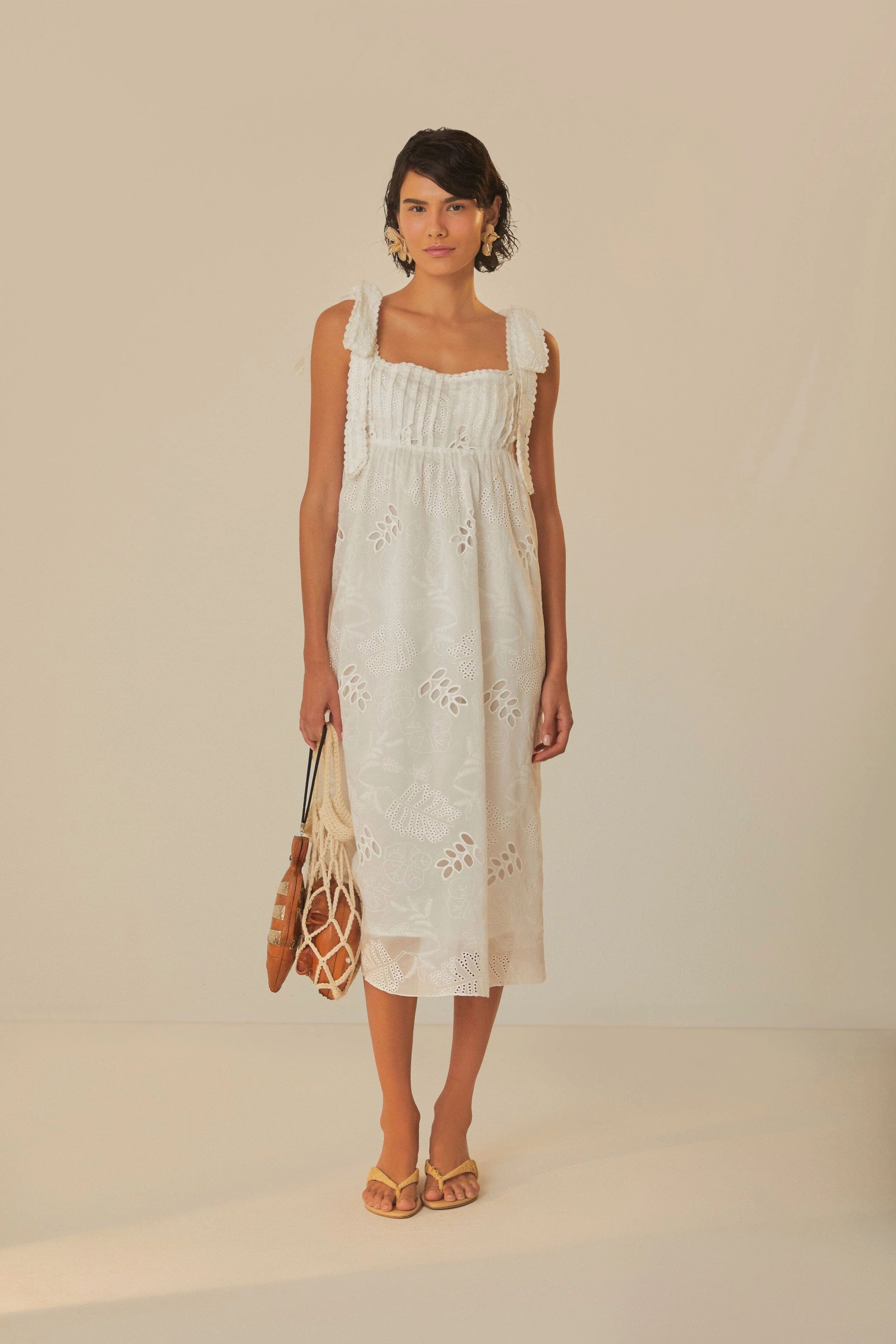 Off-White Midi Dress | FarmRio