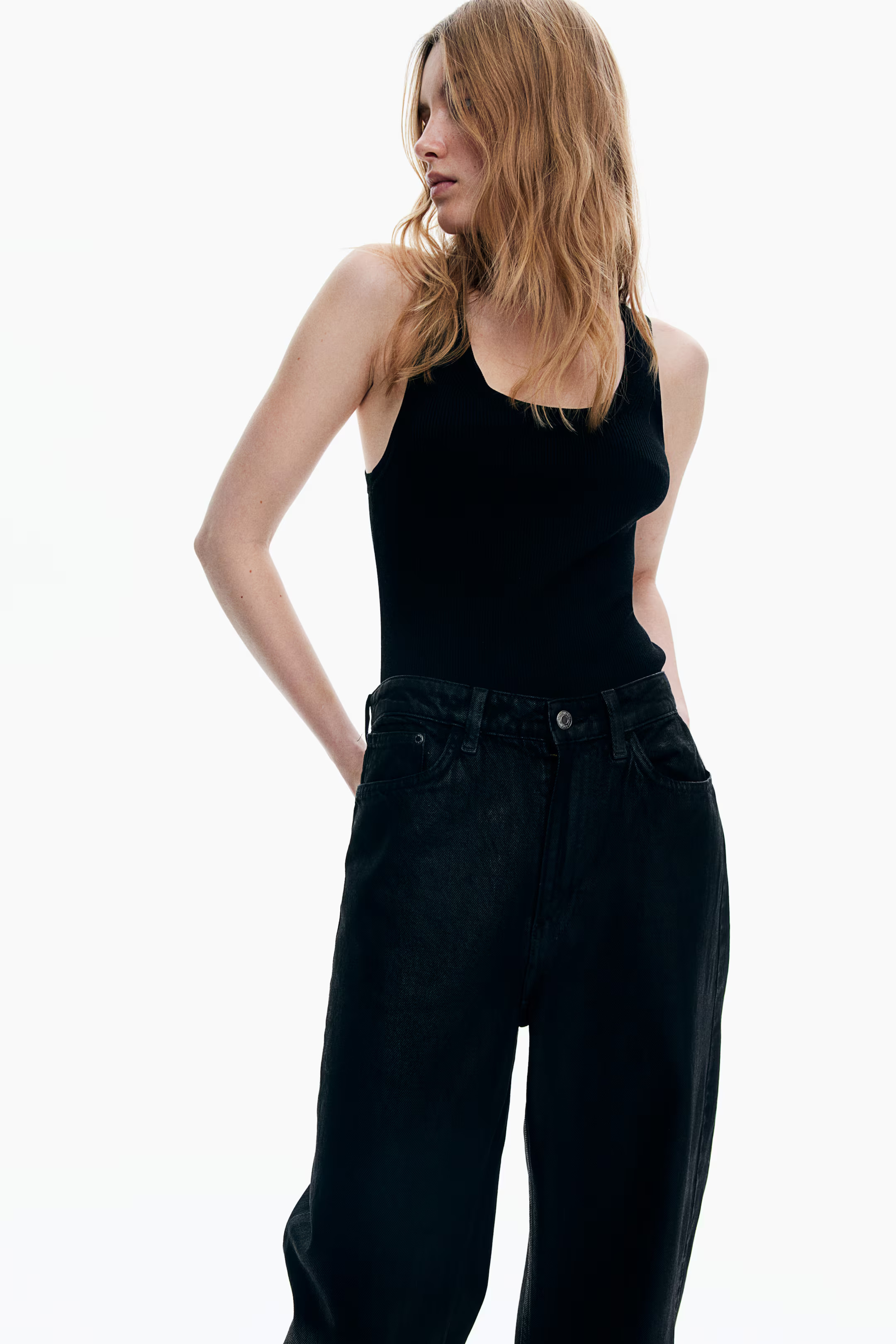 Wide Ultra High Jeans - Black - Ladies | H&M GB | H&M (UK, MY, IN, SG, PH, TW, HK)