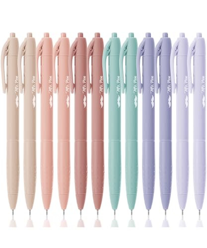 Mr. Pen- Aesthetic Pens, 12 Pack, Black Ink, Fast Dry, Fine Tip Pens for Note Taking, Pens Aesthetic, Retractable Pens, Cute Pens, Aesthetic Pens for Journaling Fine Tip Pens | Amazon (US)