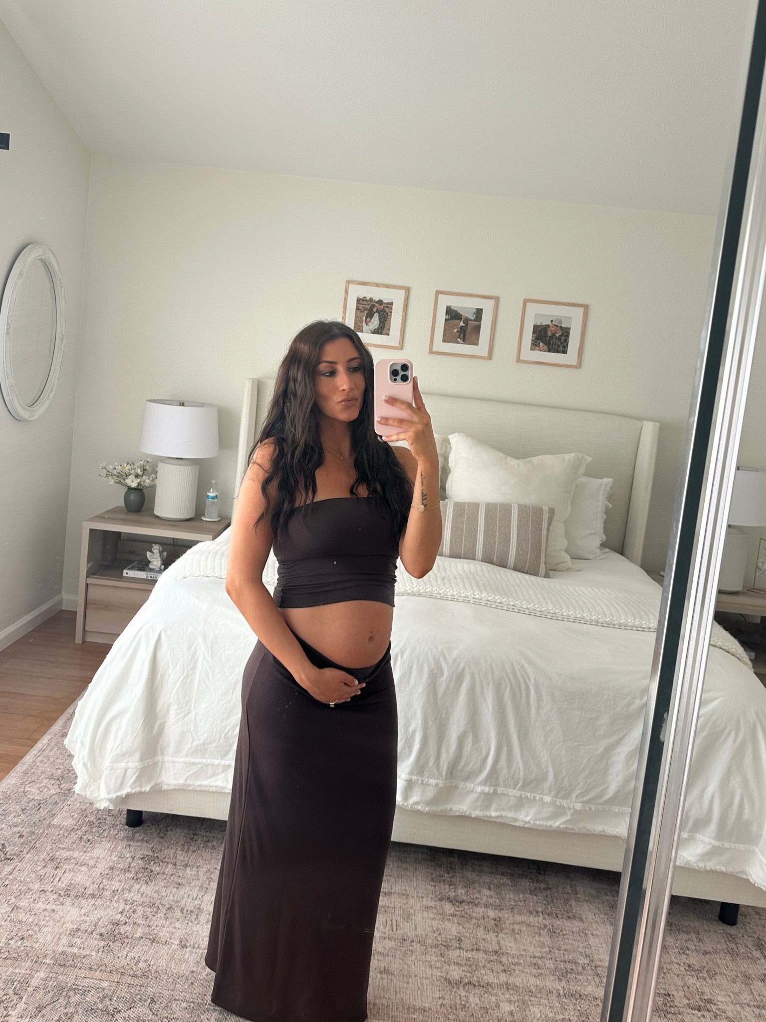 having so much fun styling my little baby bump 🤎 this set is so cute, pregnant or not! comes in several colors. 

bump styles, pregnancy outfits, two piece skirt set, free people, summer fashion, summer styles #LTKSummerEdit

#LTKBump #LTKFindsUnder100