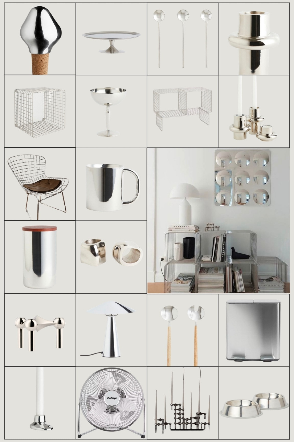 Chrome home. All the best retro and space age homeware, decor, kitchen and tableware in silver, stainless steel and chrome metal. 

#LTKhome #LTKeurope