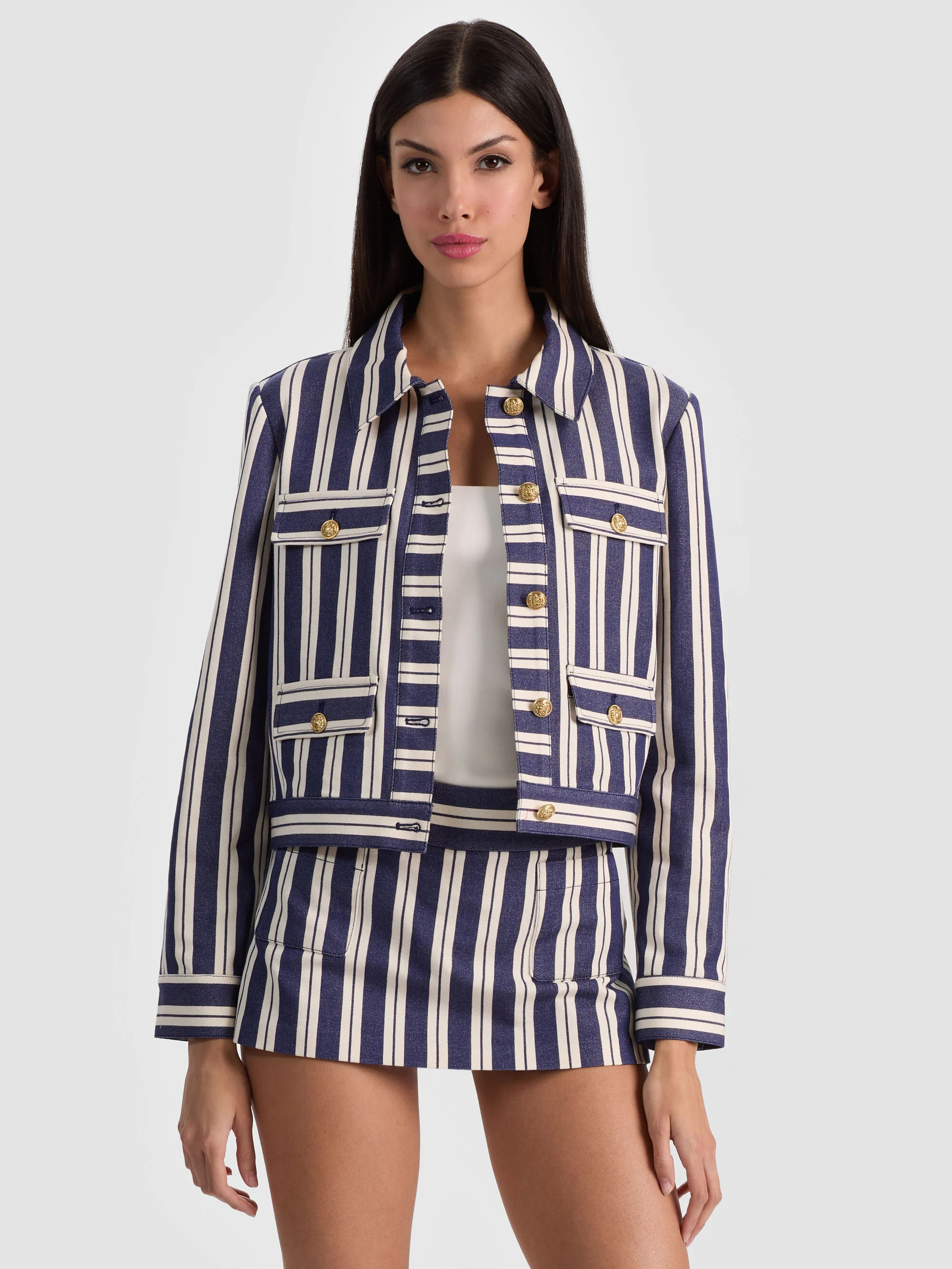 ALEX CROPPED JACKET | Alice + Olivia