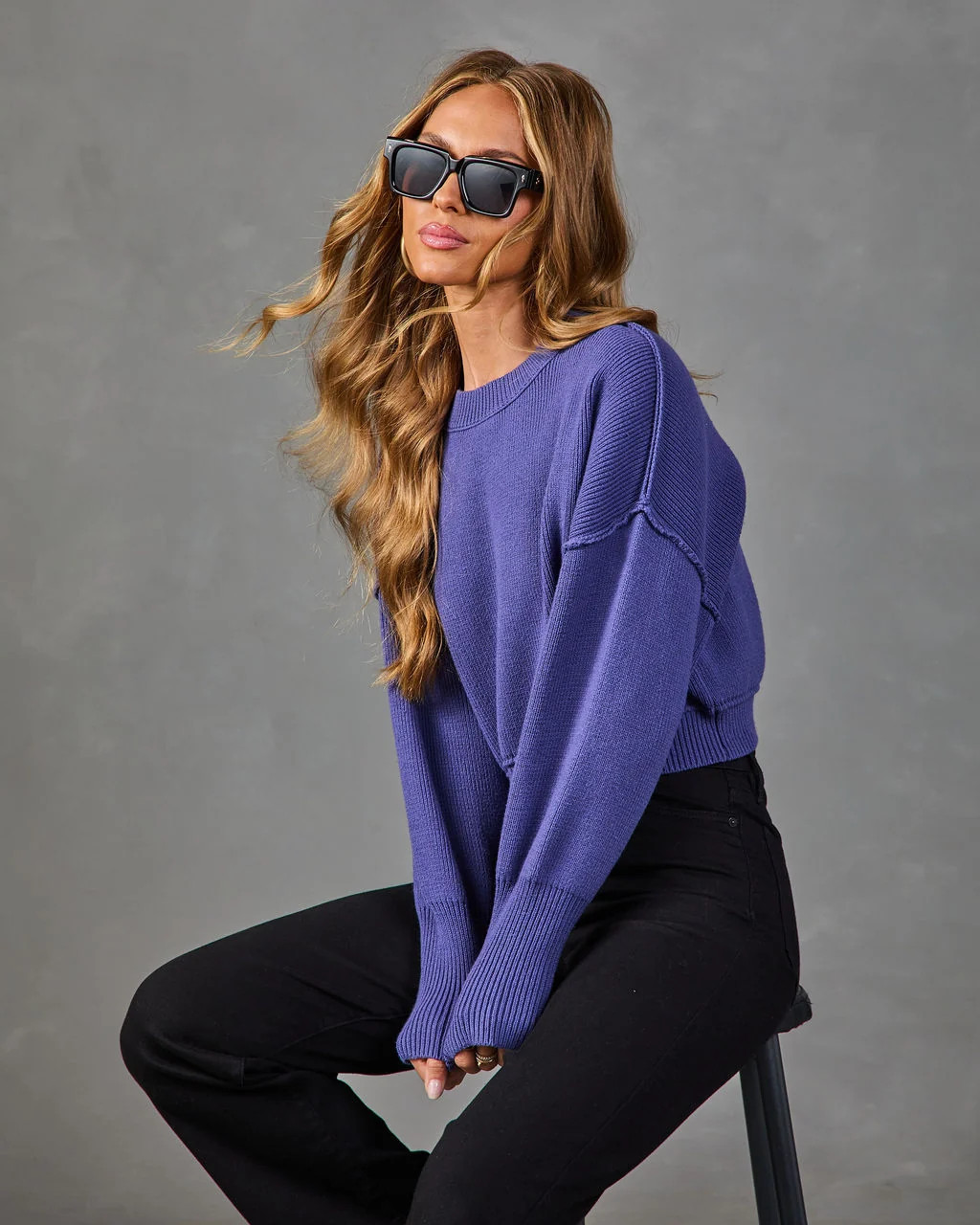 Elouise Cropped Crewneck Sweater | VICI