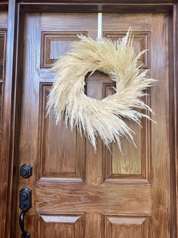 Pampas Wreath Boho Home Decor Dried Floral Wreath | Etsy | Etsy (US)