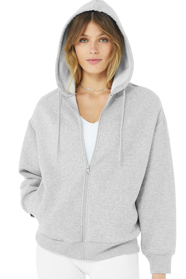 Hype Full Zip Hoodie | Alo Yoga