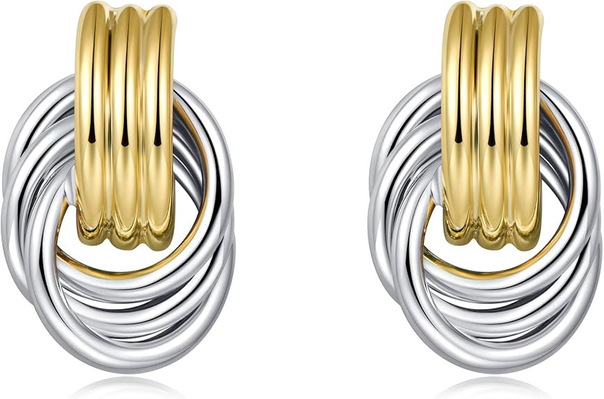 LILIE&WHITE Gold Chain Dangle Earrings - Women's Hypoallergenic Fashion Gift Earrings | Amazon (US)