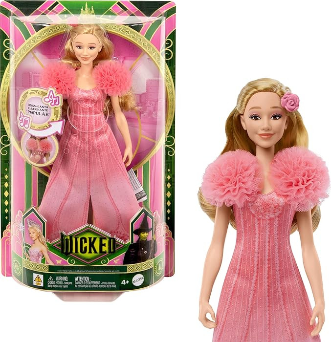 Mattel Wicked Singing Glinda Fashion Doll | Amazon (US)