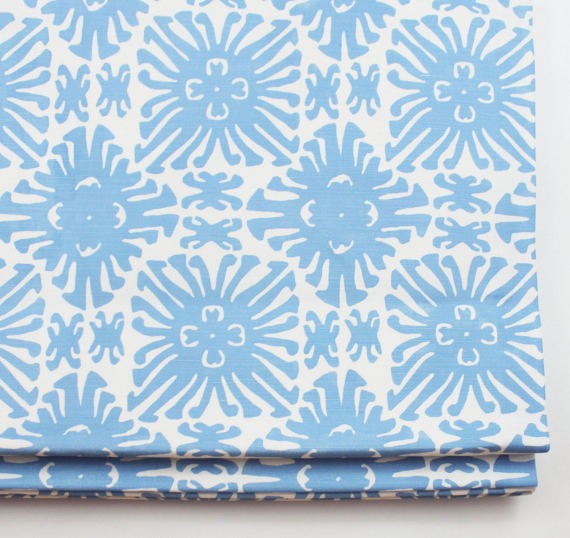 Quadrille China Seas Sigourney Small Scale Roman Shade (shown in French Blue on White -comes in many | Etsy (US)