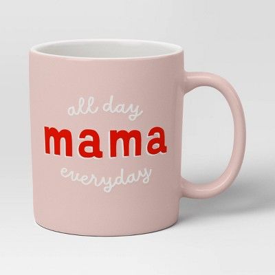15oz Stoneware 'Mama All Day' Mug Pink - Room Essentials™ | Target