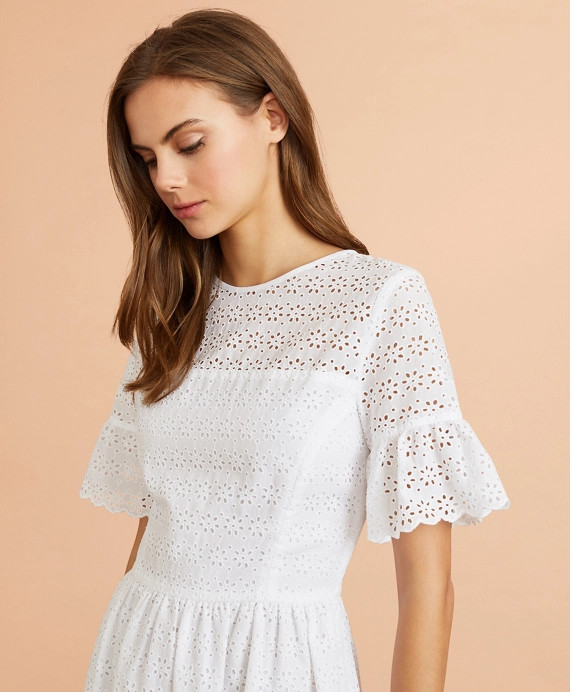 Cotton Eyelet Dress | Brooks Brothers