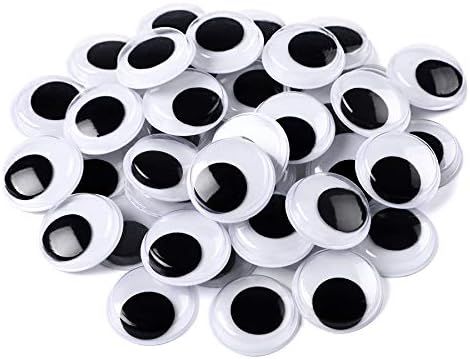 200 Pieces Wiggle Eyes Self Adhesive Black White Googly Eyes for DIY Crafts Decoration (20mm) | Amazon (US)