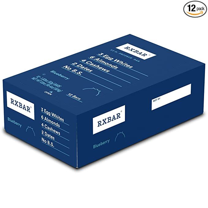 RXBAR Protein Bar, Blueberry, 12g Protein, 22oz Box (12 Count) | Amazon (US)