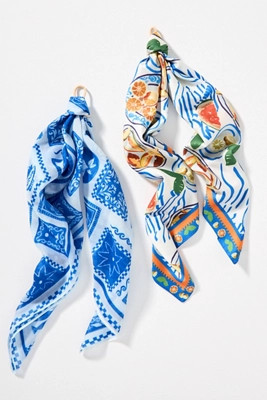 Bright Icon Hair Scarves, Set of 2 | Anthropologie (US)