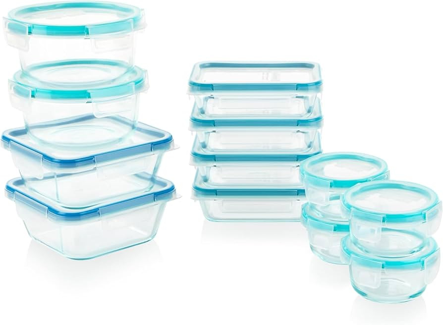 Snapware Glass Total Solutions (12-Pack) Food Storage Containers Set, (1, 2 & 4 Cup), Airtight & ... | Amazon (US)
