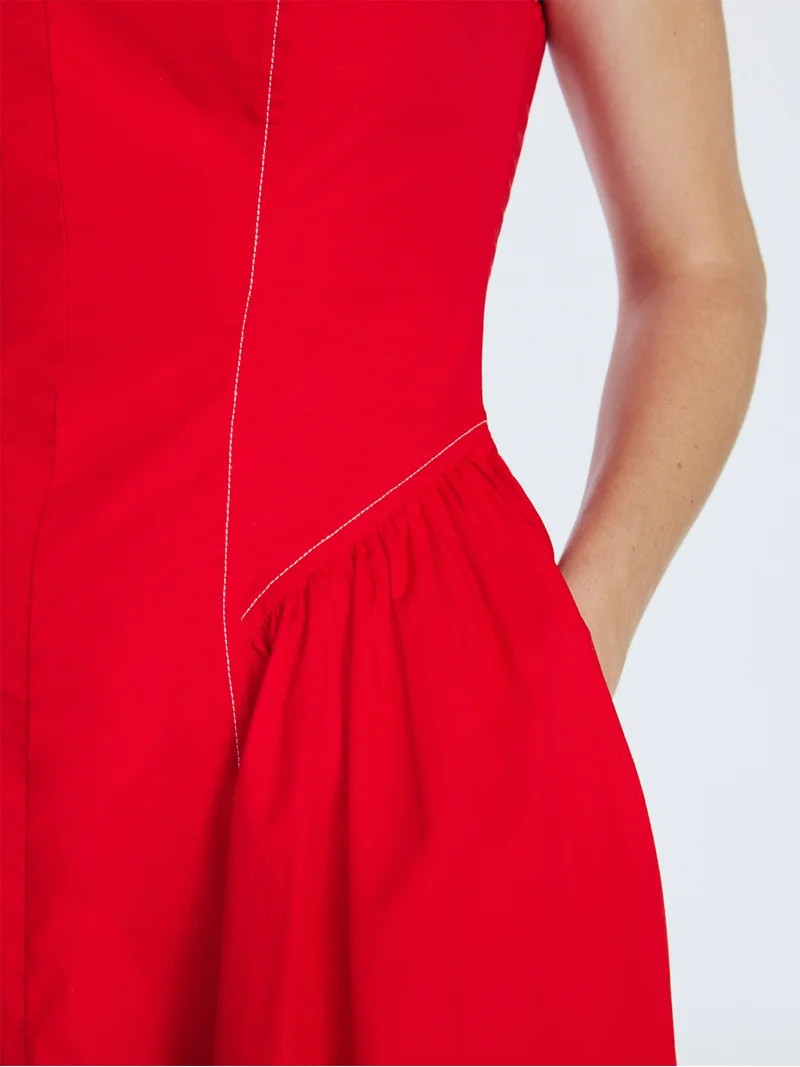 Free Assembly Women's and Women's Plus Sleeveless Cotton Panel Maxi Dress, Sizes XS- 4X | Walmart (US)