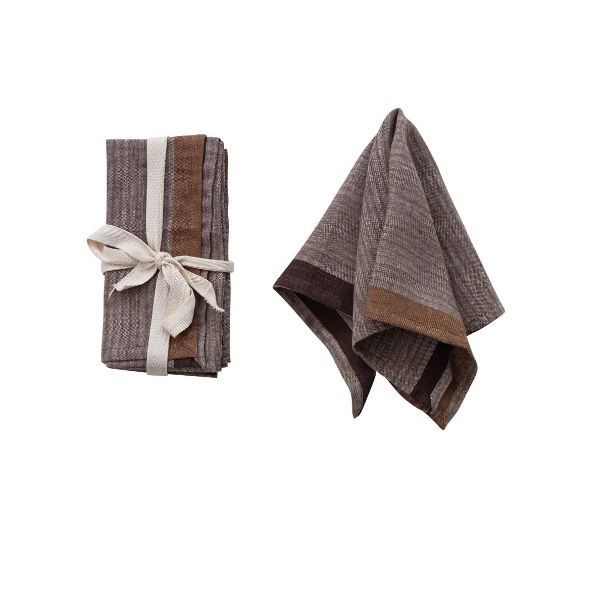 Woven Linen Striped Napkins, Multicolor, Set Of 4ByGracie Oaks | Wayfair North America