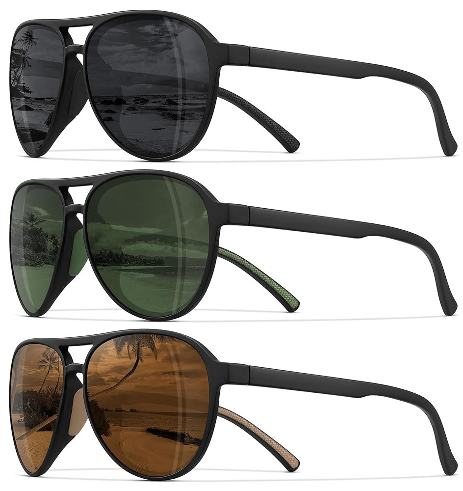 STORYCOAST Polarized Aviator Sunglasses for Men Women Classic Retro Aviators Sports Driving Runni... | Amazon (US)