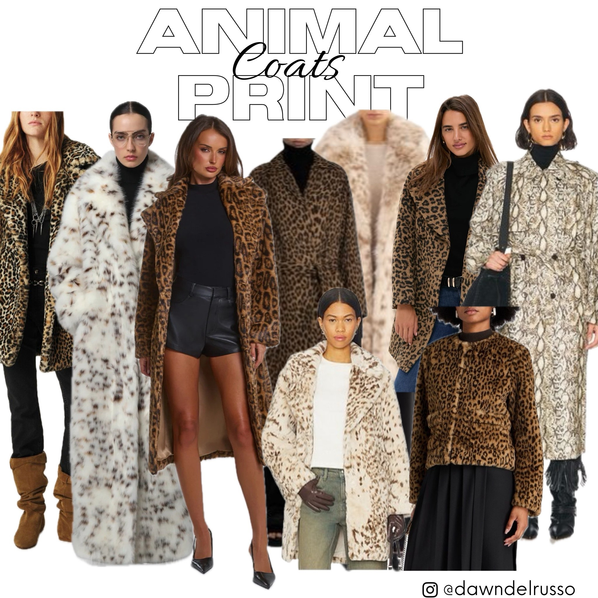It’s still cold out and animal print always stays in style..love all these coat styles 