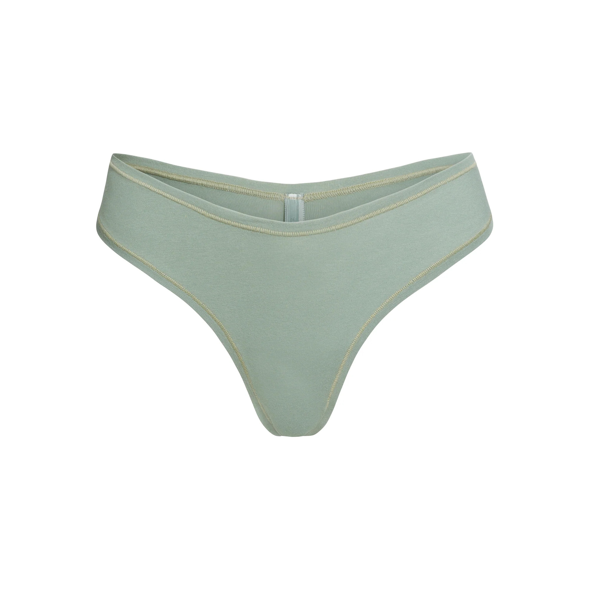 COTTON JERSEY DIPPED THONG | MINERAL | SKIMS (US)