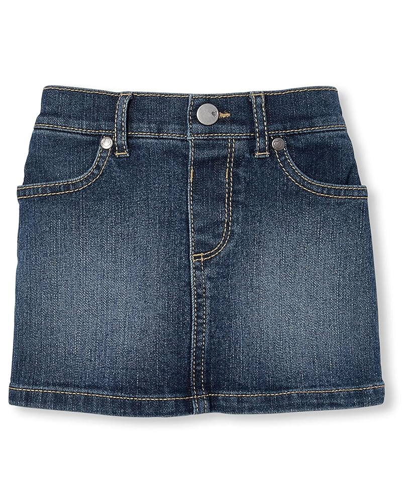 The Children's Place Baby Toddler Girls Denim Skort | Amazon (US)