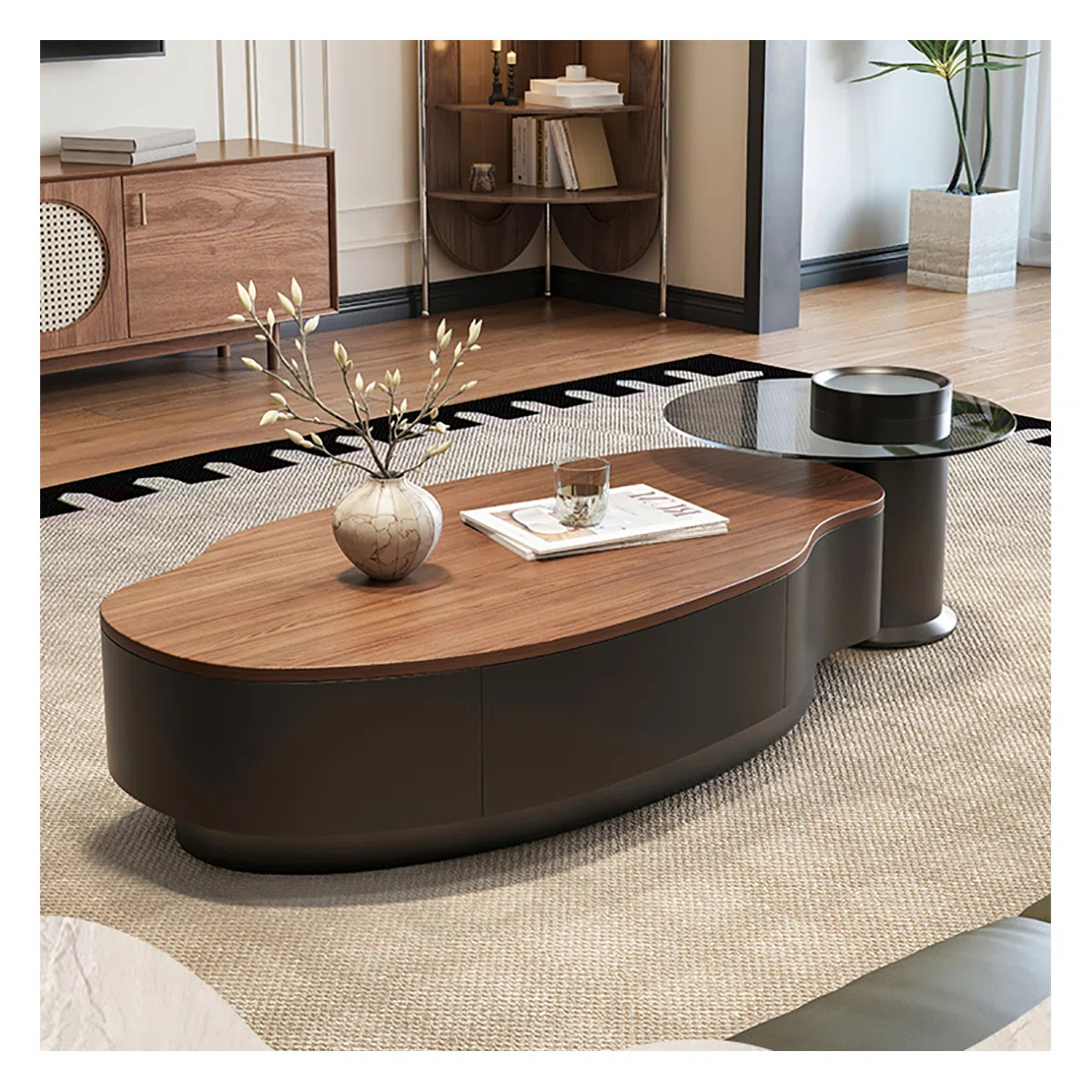 Light luxury retro coffee table combination (Set of 2) | Wayfair North America
