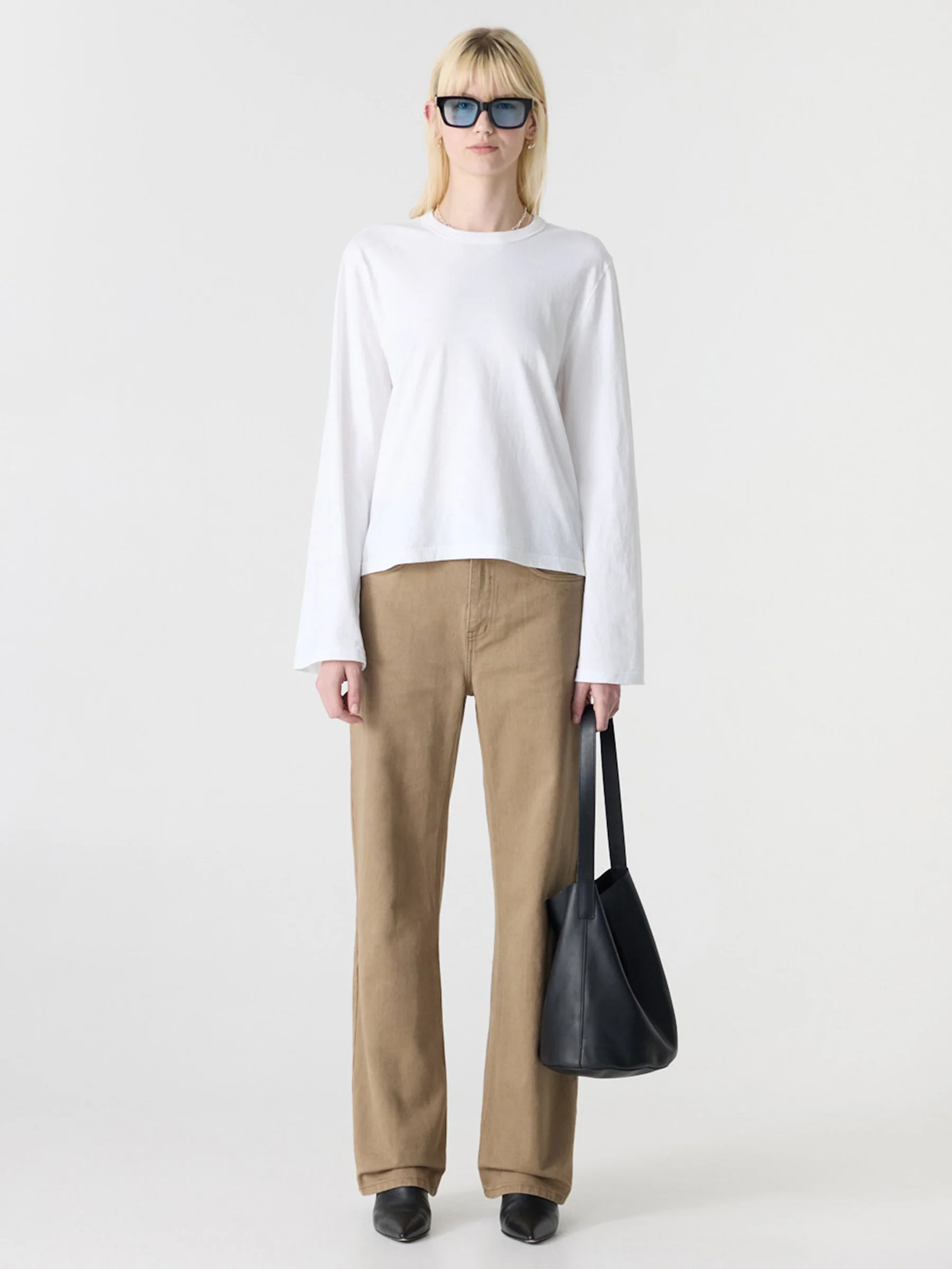 Boxy Wide Sleeve T-Shirt | Bassike