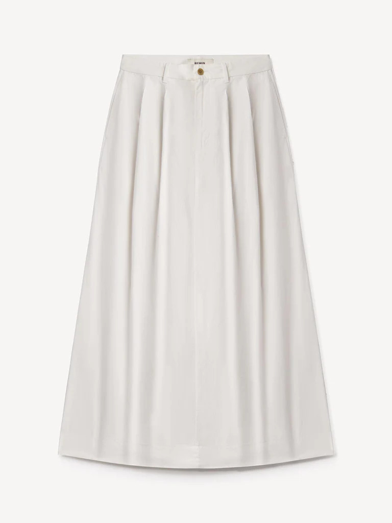 Paperweight Poplin Pleated Skirt | Buck Mason