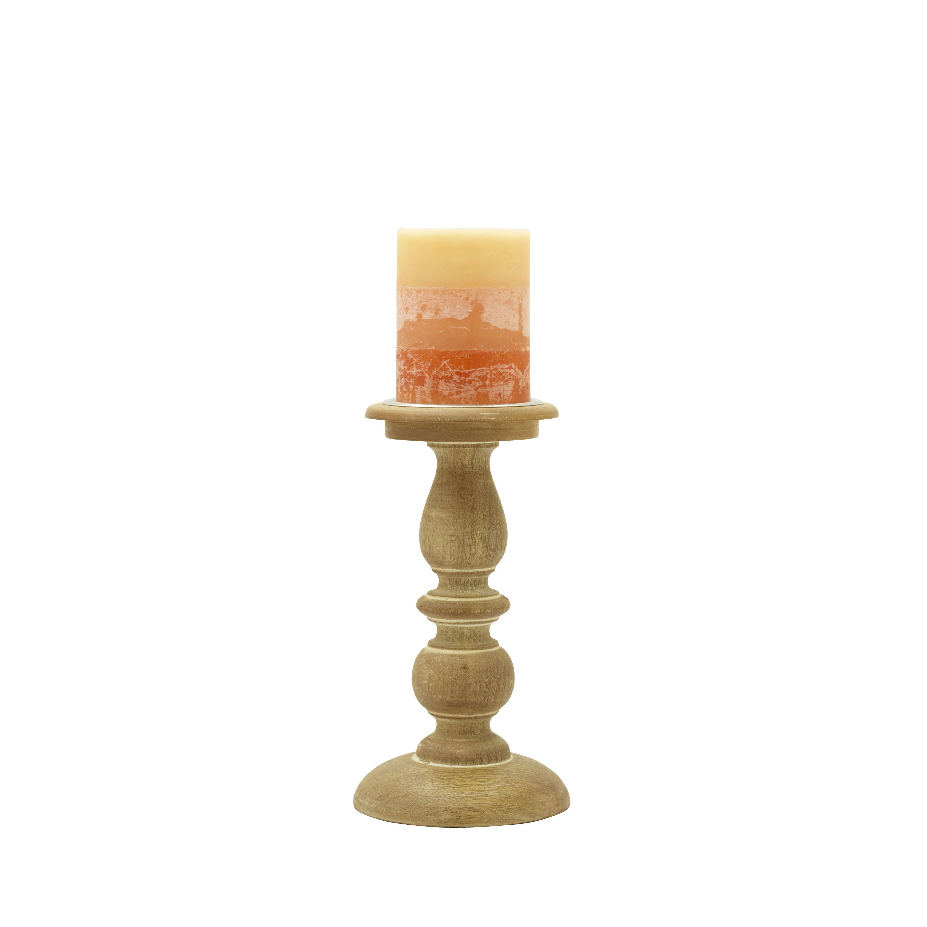 Elements 9 Inch Natural Wood Candle Holder | Walmart (US)