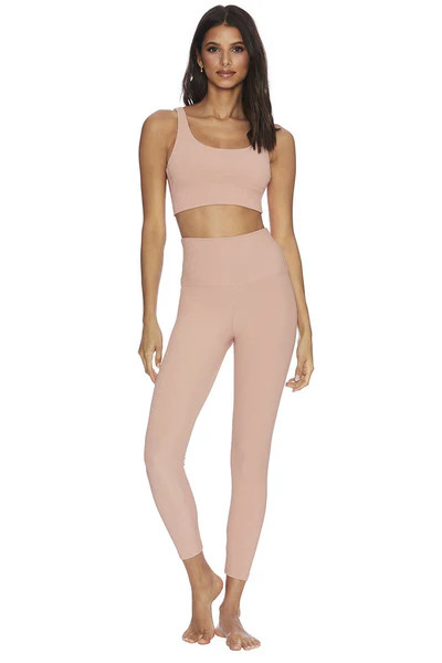 Ribbed Legging Pink | Beach Riot